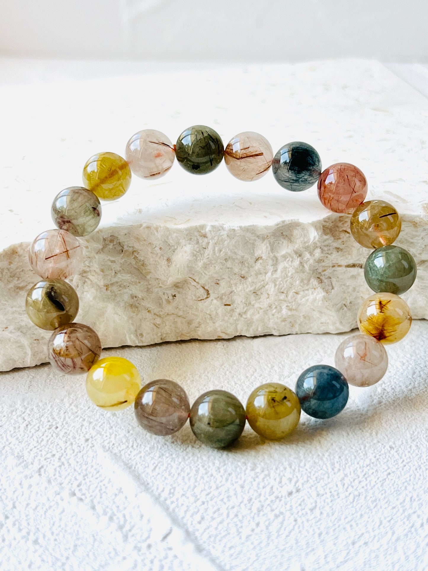 High grade coloured citrine bracelet 11 mm