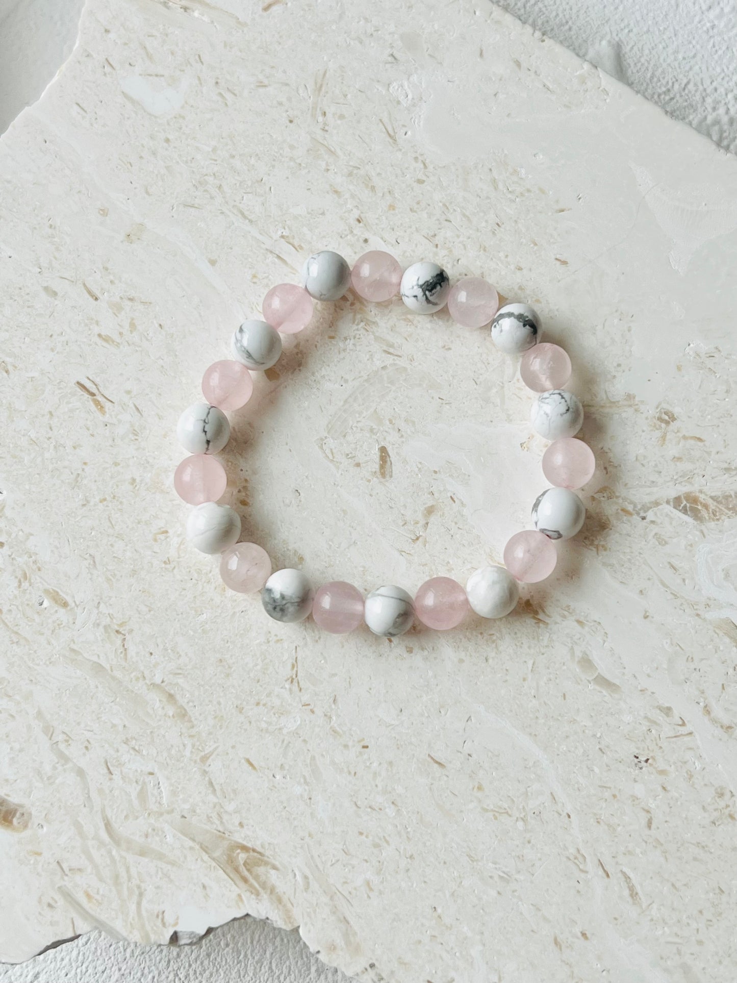 Howlite and Rose Quartz bracelet