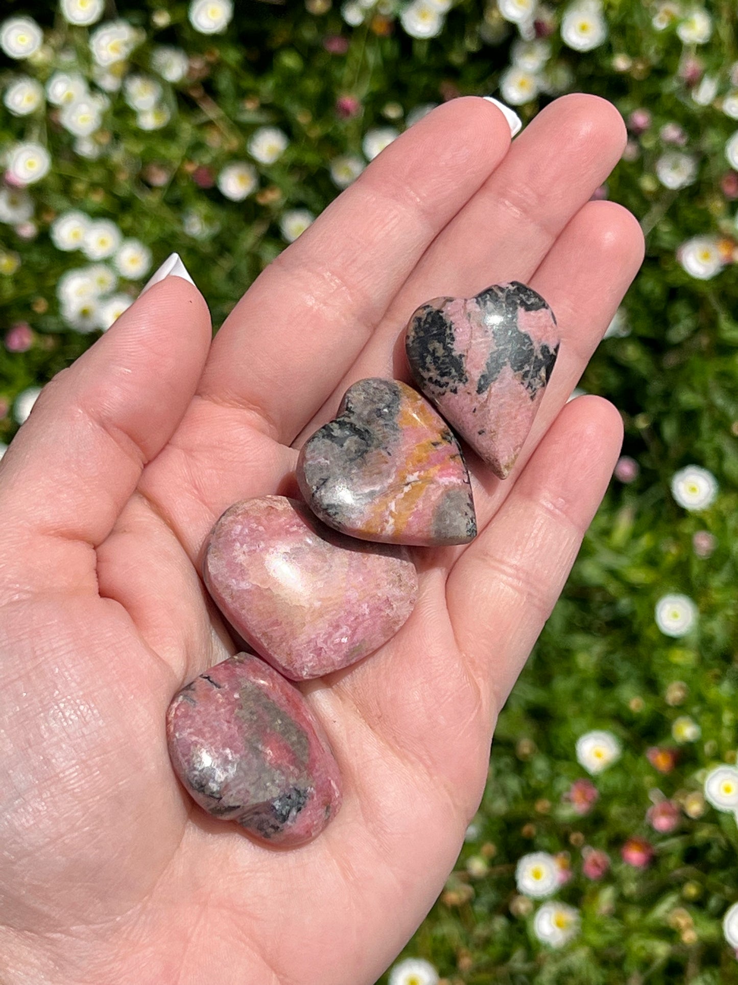 Rhodonite Heart - Zoee Crystals