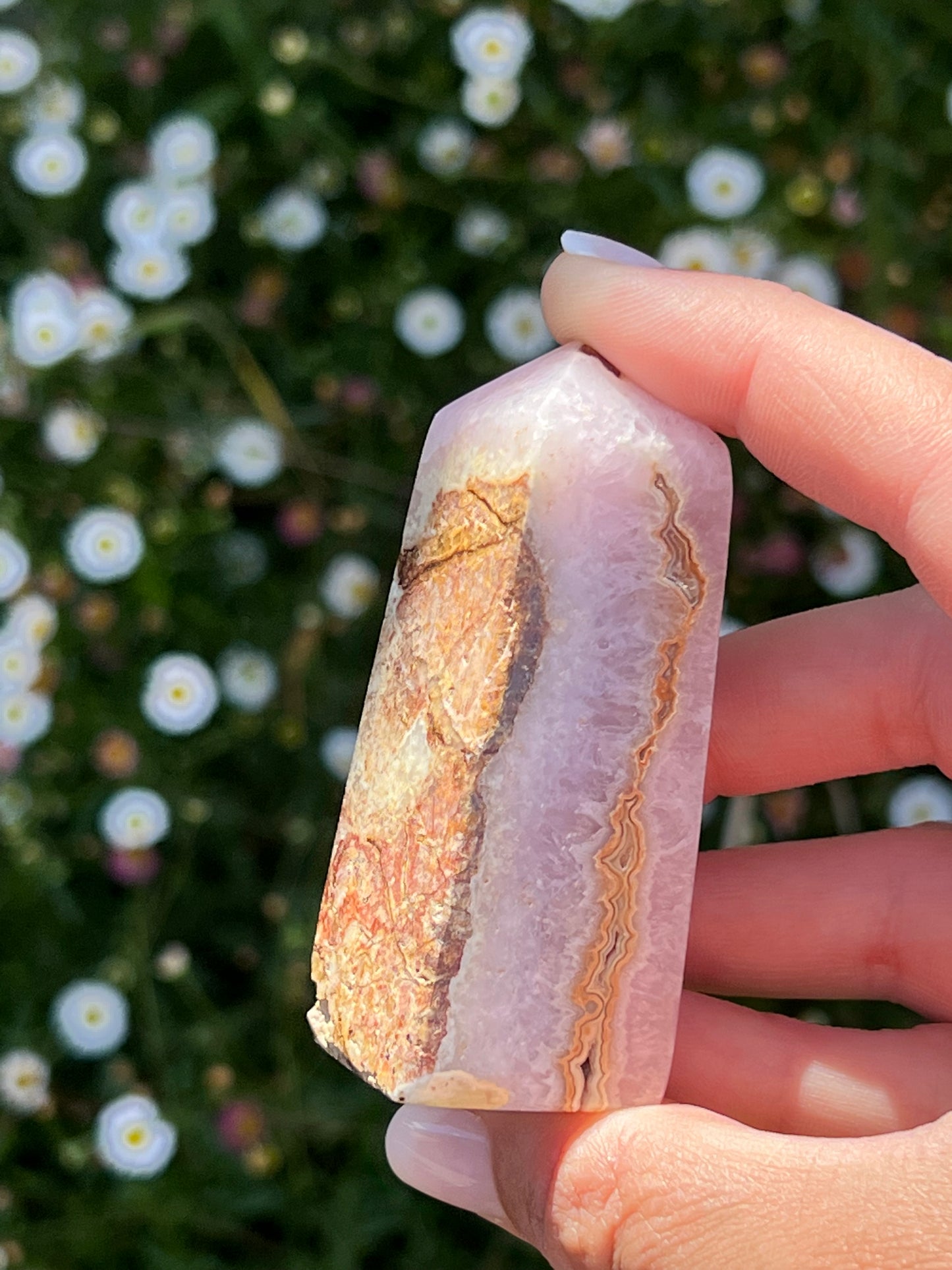 Pink Aragonite Tower - Zoee Crystals