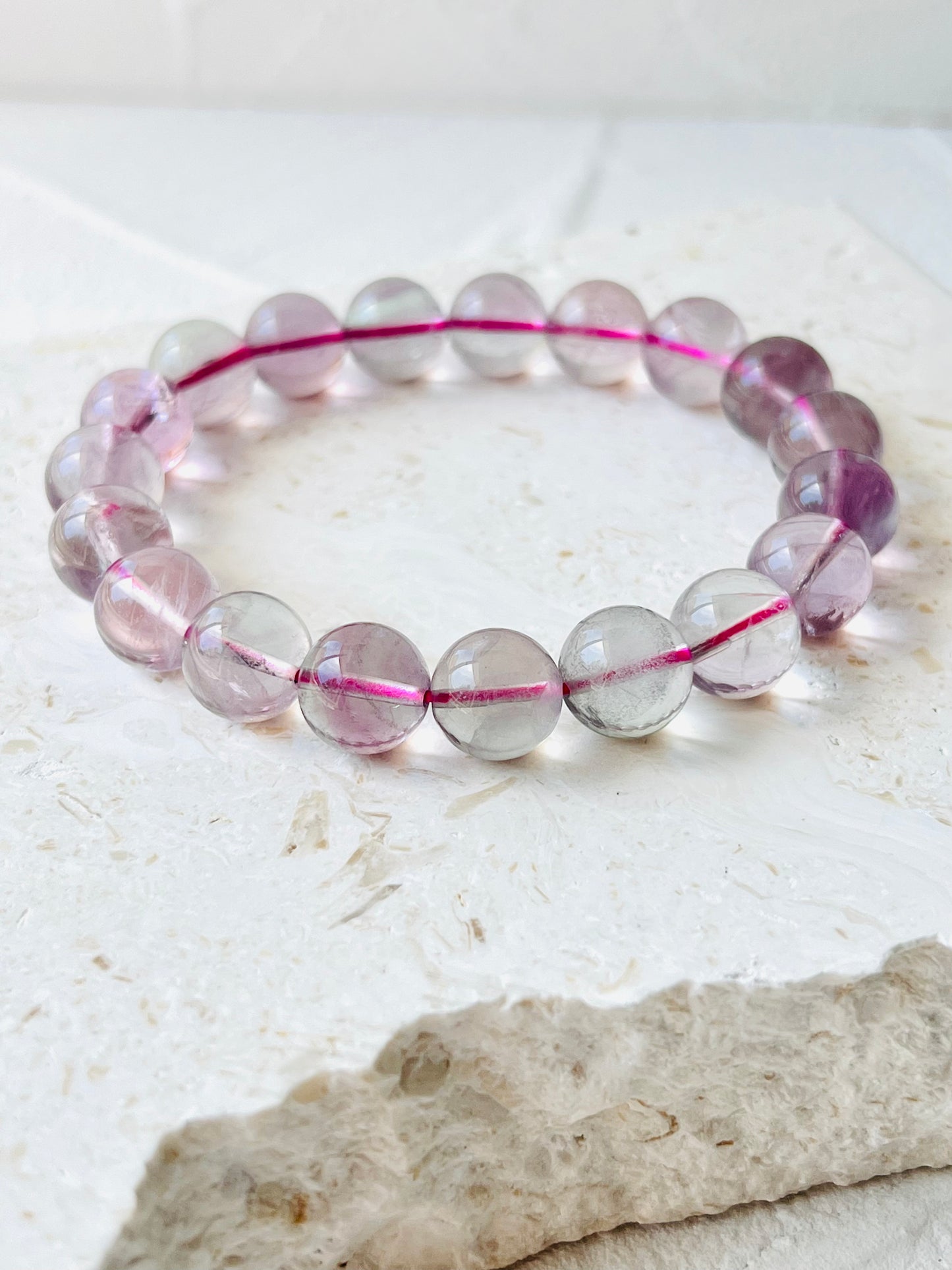 Fluorite bracelet high grade 11 mm