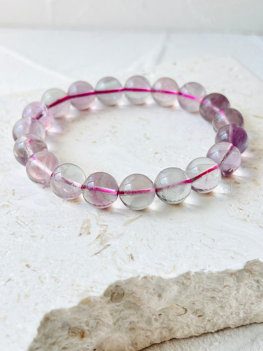 Fluorite bracelet high grade 11 mm