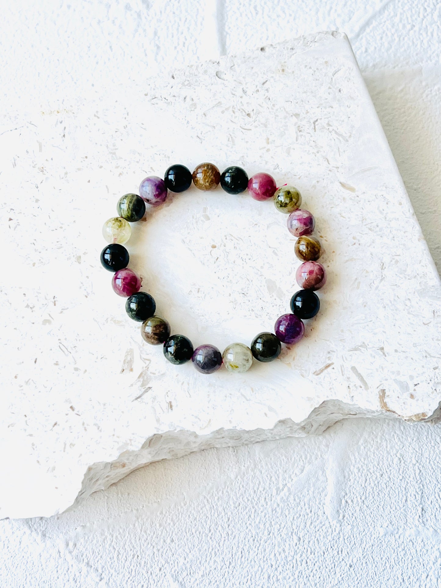 Natural tourmaline high grade bracelet 9 mm