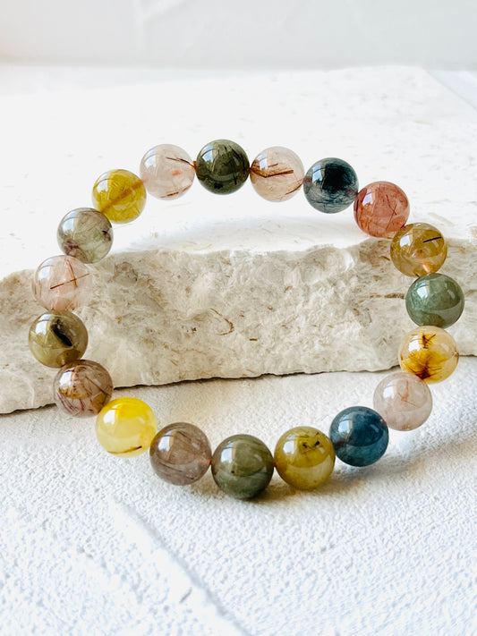 High grade coloured citrine bracelet 11 mm