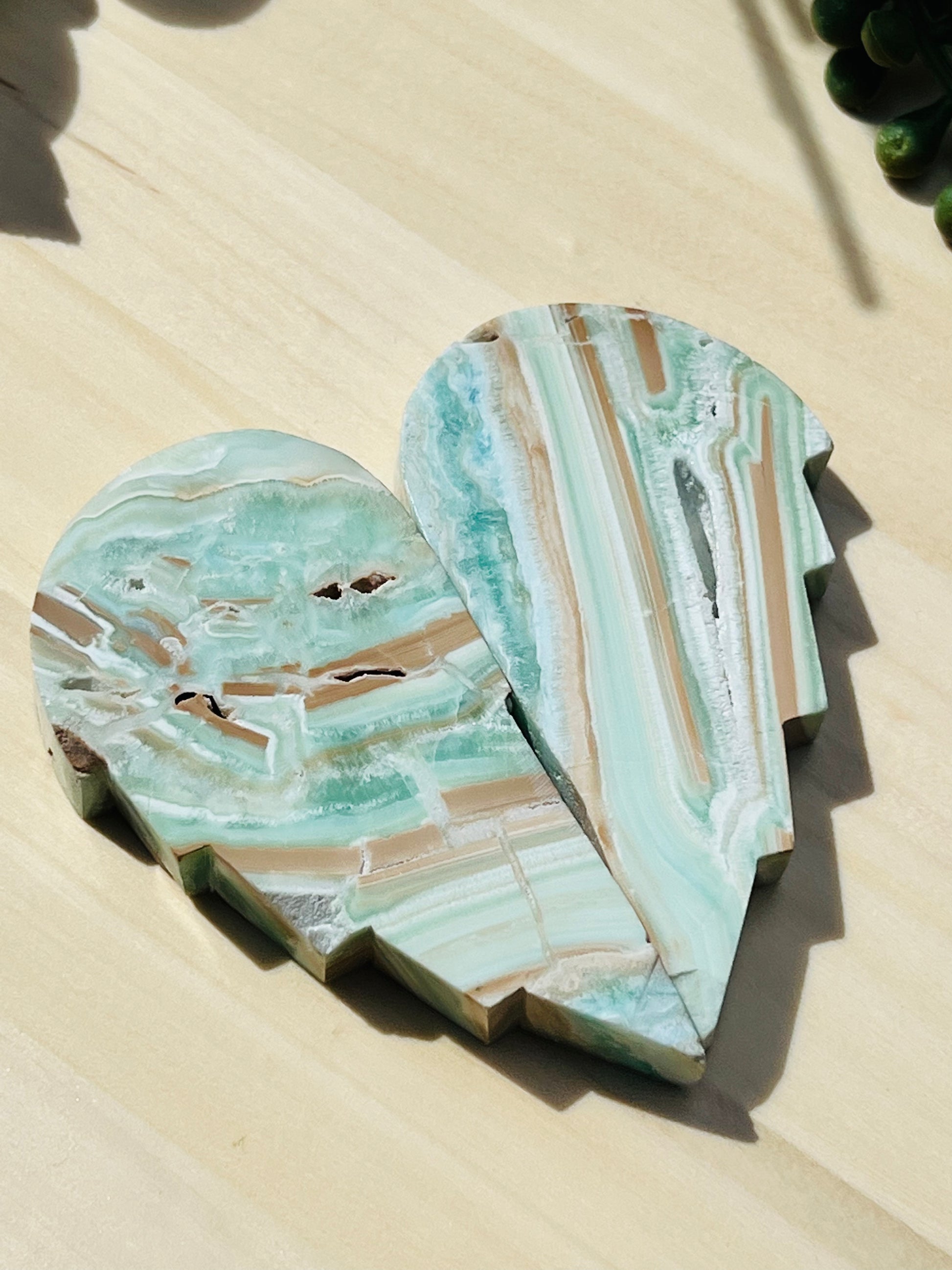 Blue Aragonite Angel Wings - Zoee Crystals