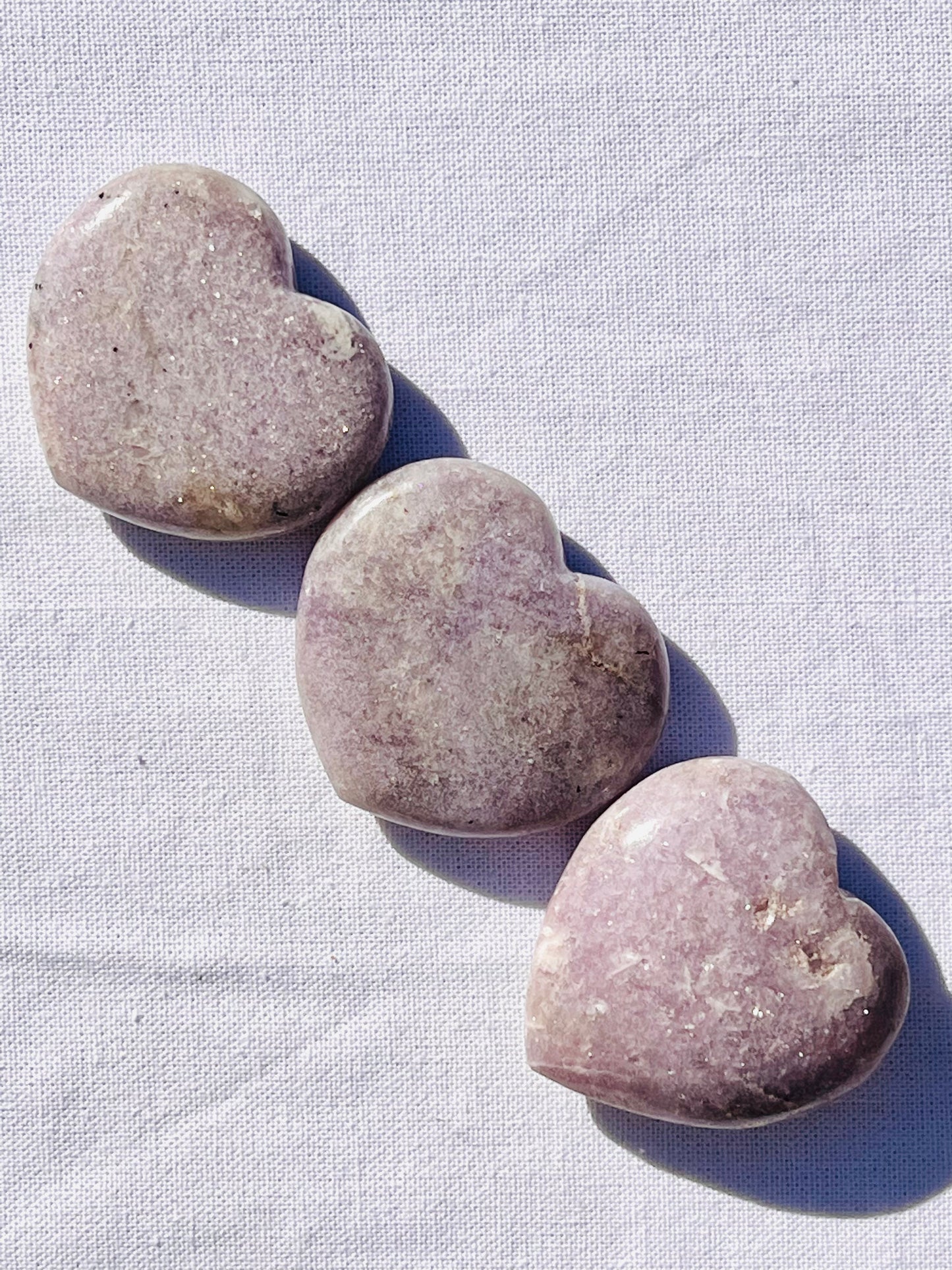 Lepidolite Heart - Zoee Crystals
