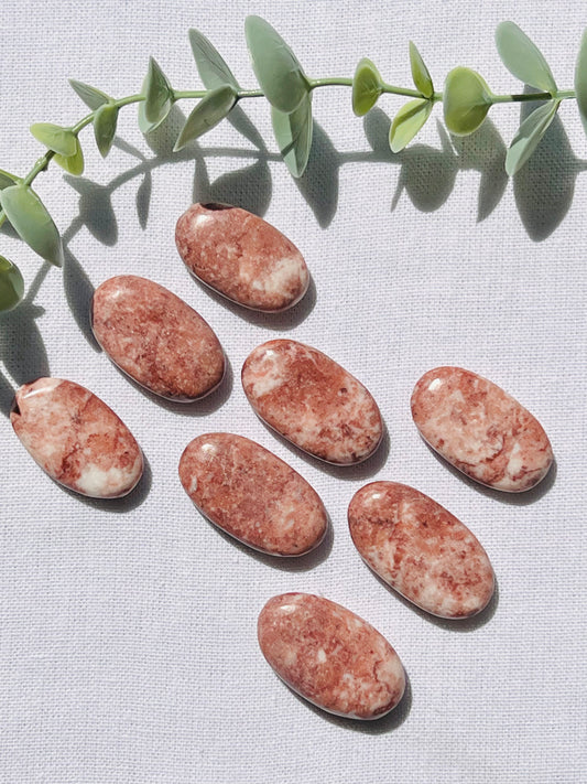 Red Jasper Mini Palmstone - Zoee Crystals