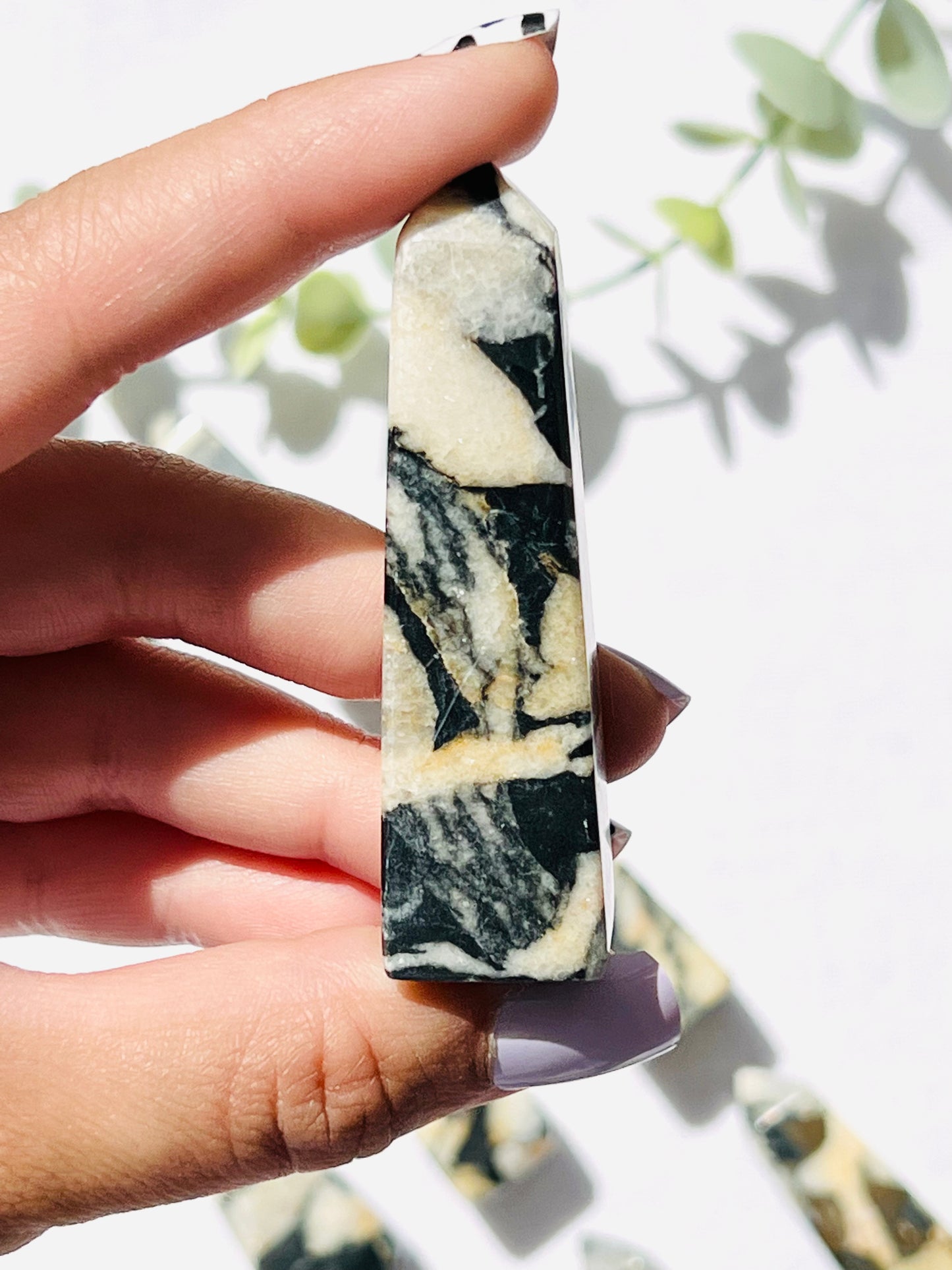 Shell Jasper Mini Tower - Zoee Crystals