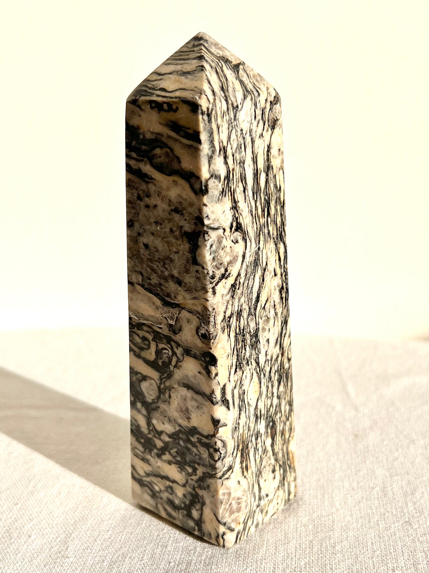 Zebra Jasper Tower - Zoee Crystals